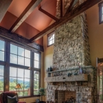 Black mountain craftsman living room