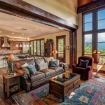 Black mountain craftsman living room