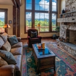 Black mountain craftsman living room