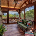 Black mountain craftsman screen porch