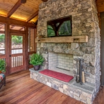 Black mountain craftsman screen porch