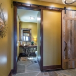 Black mountain craftsman sliding door