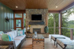 Living Stone Design+Build Hillin-Guilbeau Outdoor Fireplace