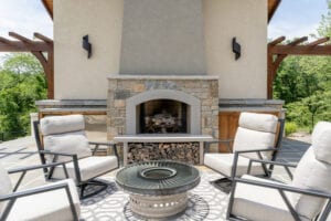 Living Stone Design+Build Fireplace Lounge