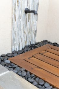 Living Stone Design+Build Pool Shower Floor