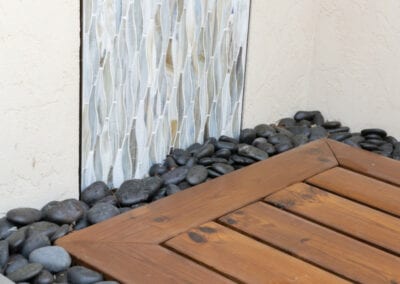 Living Stone Design+Build Pool Shower Floor