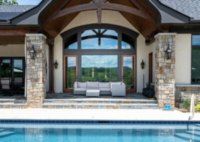 Living Stone Design+Build Pool and House Detail