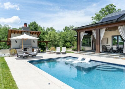 Living Stone Design+Build Pool Lounge Area